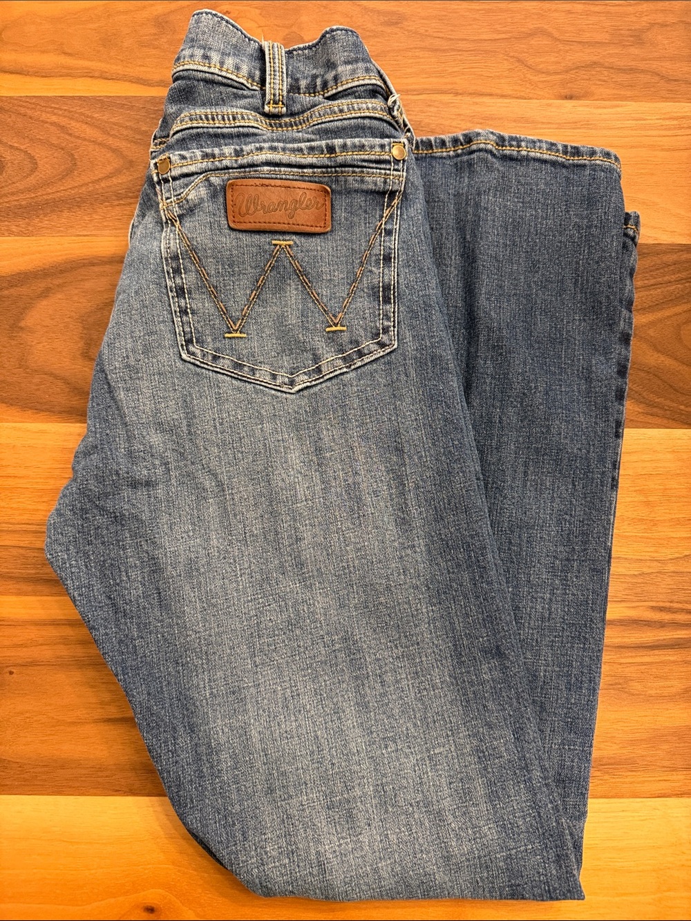 Wrangler Men's Light Blue Slim Boot Jeans